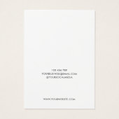 Minimalistische White Juwelier Ohrring Display Car (Rückseite)