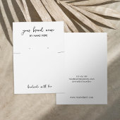 Minimalistische White Juwelier Ohrring Display Car