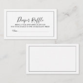 Minimalistische Wickelkarte Begleitkarte (Vorne/Hinten)