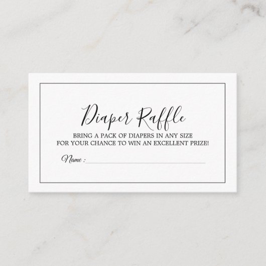 Minimalistische Wickelkarte Begleitkarte (Vorderseite)