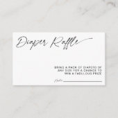 Minimalistische Wickelkarte Begleitkarte (Vorderseite)