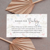 Minimalistische Wildblume Baby Shower Book for Bab Begleitkarte