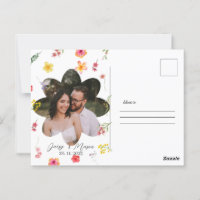 Minimalistische Wildblume Botanisch mit Foto Hochz