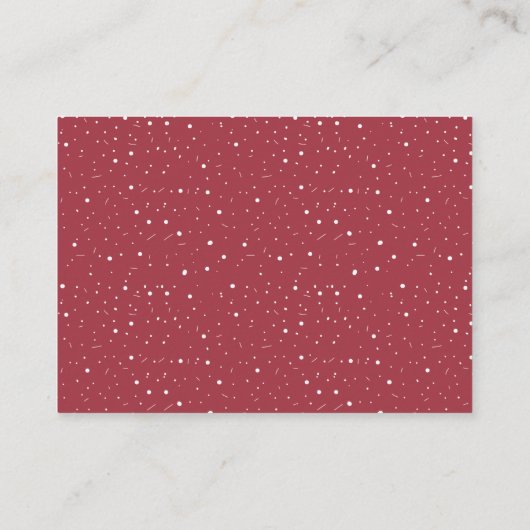 Minimalistische Wildblume Dunkelrosa Bücher für Ki Begleitkarte (Rückseite)