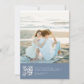 Minimalistische Wildblume Einladung (Rückseite)