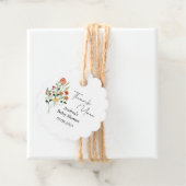 Minimalistische Wildblume Kinderdusche Geschenkanhänger (Beispiel)