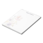 Minimalistische Wildblume Notizblock (Rotiert)