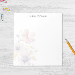 Minimalistische Wildblume Notizblock