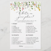 Minimalistische Wildblume, was auf Ihrem Handyspie (Vorderseite)