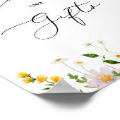 Minimalistische Wildblumen Aquarellkarten und Gesc Poster (Ecke)