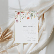 Minimalistische Wildblumen-Hochzeit