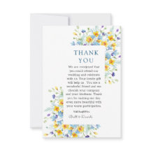 Minimalistische Wildblumen Vielen Dank Vorlage