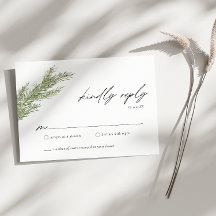 Minimalistische Winter-Hochzeitskarte für UAWG