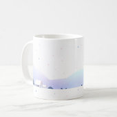 Minimalistische Winterlandschaft Kaffeetasse (Vorderseite Links)