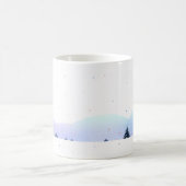 Minimalistische Winterlandschaft Kaffeetasse (Mittel)