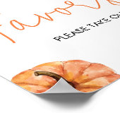 Minimalistische Winzer-Baby-Duschfavoriten Poster (Ecke)