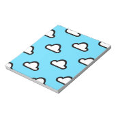 Minimalistische Wolken Notizblock (Rotiert)