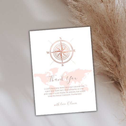 Minimalistische World Map Reiseerlebnis Kinderdusc Dankeskarte