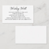 Minimalistische Wünsche für Hochzeitsfeiern Visitenkarte (Vorne/Hinten)