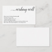 Minimalistische Wunschgutkarte - Einladung zum Hoc (Vorne/Hinten)