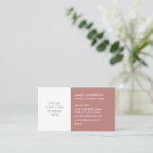 Minimalistische Wüste-Rose für stilvolle Logos Visitenkarte (Stehend Vorderseite)