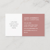 Minimalistische Wüste-Rose für stilvolle Logos Visitenkarte (Vorderseite)