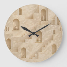 Minimalistische Wüstenarchitektur Wanduhr