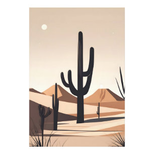 Minimalistische Wüstenkunst Fotodruck