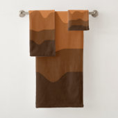 Minimalistische Wüstenlandschaft mit Sonne Badhandtuch Set (Insitu)