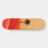 Minimalistische Wüstenoase Skateboard (Horizontal)