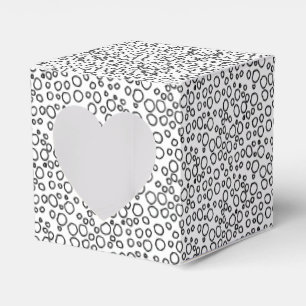 Minimalistische Xmas Niedliche Schwarz-weiße Blase Geschenkschachtel