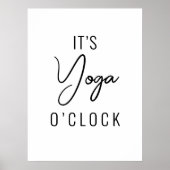Minimalistische Yoga-Kunst - individuell anpassbar Poster (Vorne)