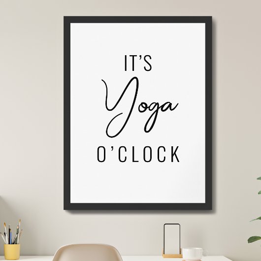 Minimalistische Yoga-Kunst - individuell anpassbar Poster