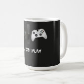 Minimalistische "You Can Play"-Spielcontroller-Tas Kaffeetasse (VorderseiteRechts)