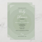 Minimalistische Zahnradspülung Einladung (Vorne/Hinten)