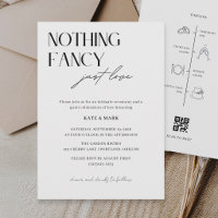 Minimalistische Zeitachse QR-Code RSVP Mikro-Hochz