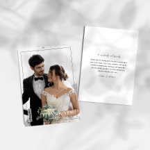 Minimalistische Zeitschrift Cover Wedding