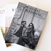 Minimalistische Zeitung Hochzeit speichern das Dat Einladung