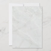 Minimalistische Zeitung Hochzeit speichern das Dat Einladung (Rückseite)