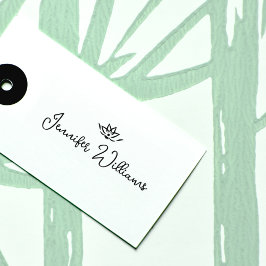 Minimalistische Zen-Kalligraphie-Signatur Gummistempel