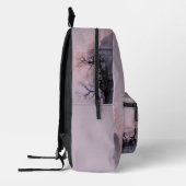 Minimalistische Zen-Landschaft Bedruckter Rucksack (Links)
