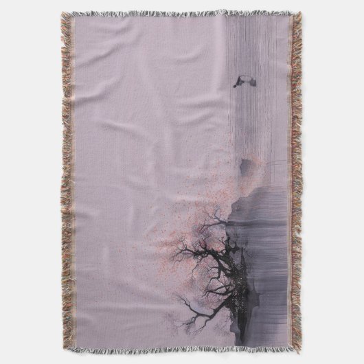 Minimalistische Zen-Landschaft Decke (Vorderseite Vertikal)