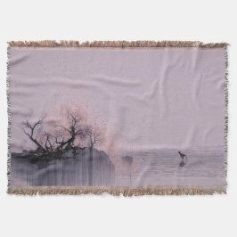 Minimalistische Zen-Landschaft Decke