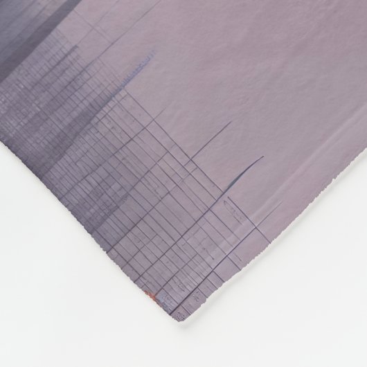 Minimalistische Zen-Landschaft Fleecedecke (Ecke)