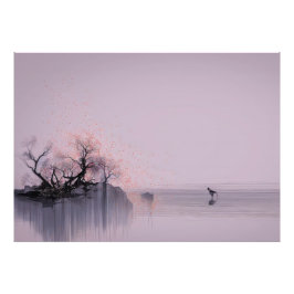 Minimalistische Zen-Landschaft Fotodruck