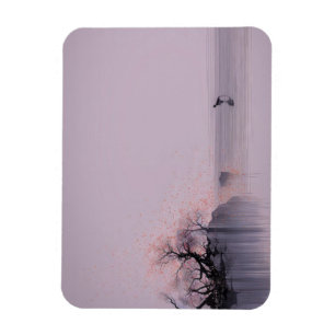 Minimalistische Zen-Landschaft Magnet