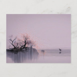Minimalistische Zen-Landschaft Postkarte