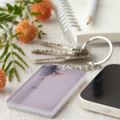 Minimalistische Zen-Landschaft Schlüsselanhänger (Vorderseite rechts)