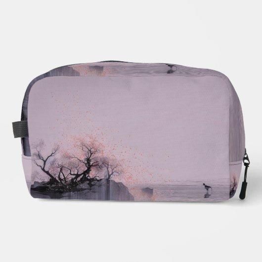 Minimalistische Zen-Landschaft Waschbeutel (Vorderseite)