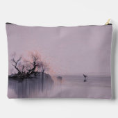 Minimalistische Zen-Landschaft Zubehörtasche (Rückseite)